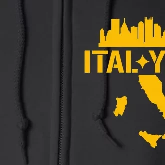 Ital Yinz Italian Pittsburgher Full Zip Hoodie