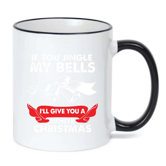 If You Jingle My Bells Funny Adult Xmas Black Color Changing Mug