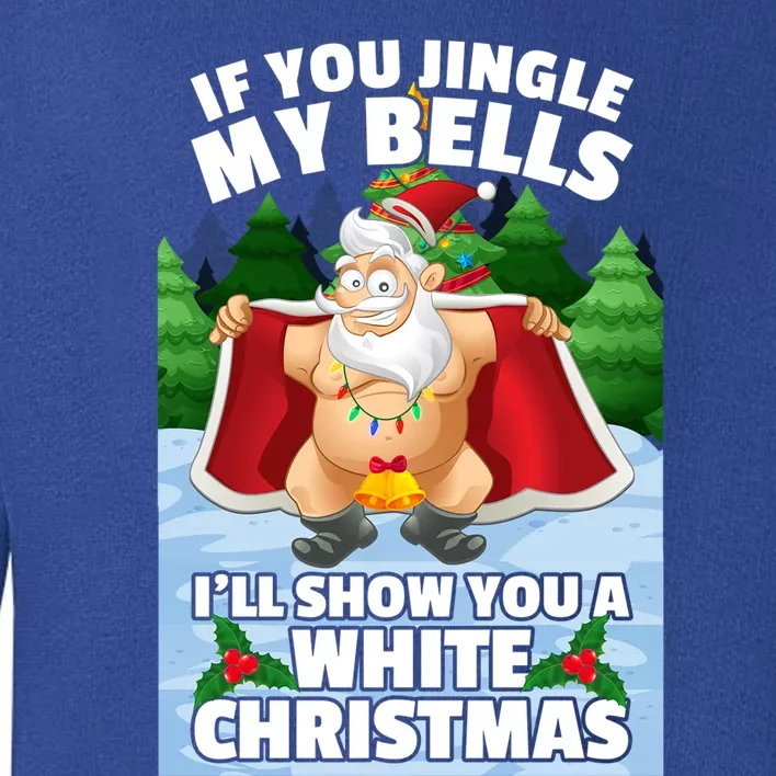 If You Jingle My Bells Ill Show You A White Christmas Gift Toddler Sweatshirt