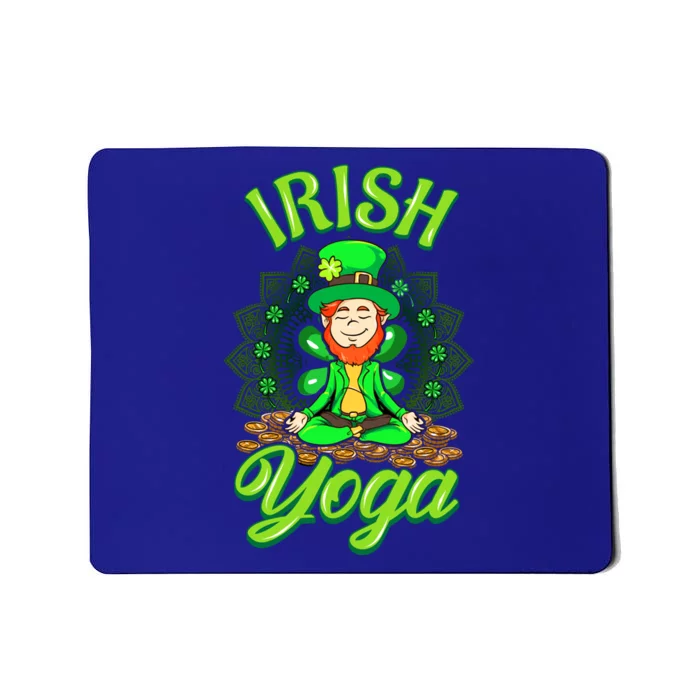 Irish Yoga Leprechaun St Patricks Day Ireland Namaste Meaningful Gift Mousepad