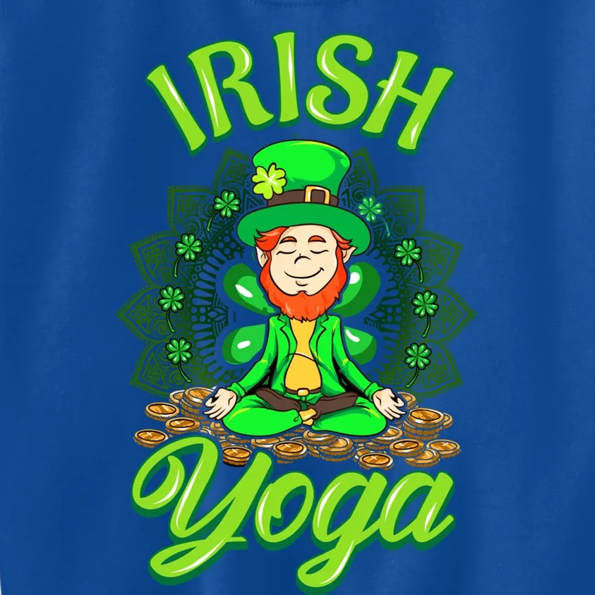 Irish Yoga Leprechaun St Patricks Day Ireland Namaste Meaningful Gift Kids Sweatshirt