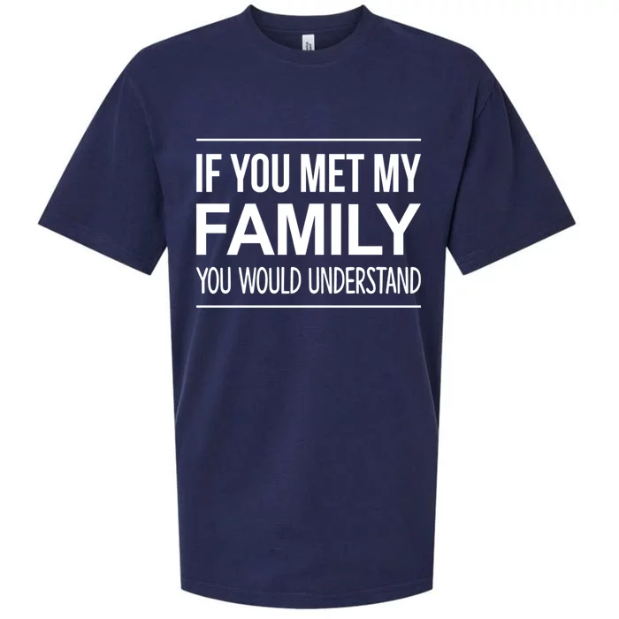 If You Met My Family You Would Understand Cute Gift Sueded Cloud Jersey T-Shirt