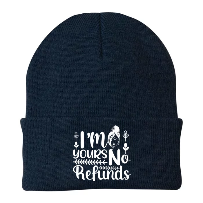 I'M YOURS No Refunds, Valentine's Day Knit Cap Winter Beanie