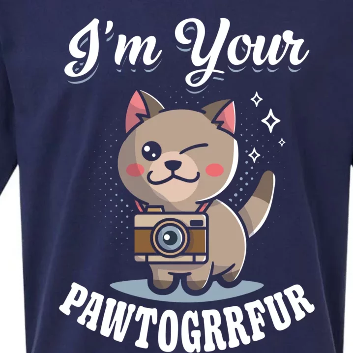 I'm Your Pawtogrrfur Photography Camera Cat Photographer Gift Sueded Cloud Jersey T-Shirt