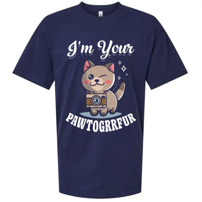 I'm Your Pawtogrrfur Photography Camera Cat Photographer Gift Sueded Cloud Jersey T-Shirt