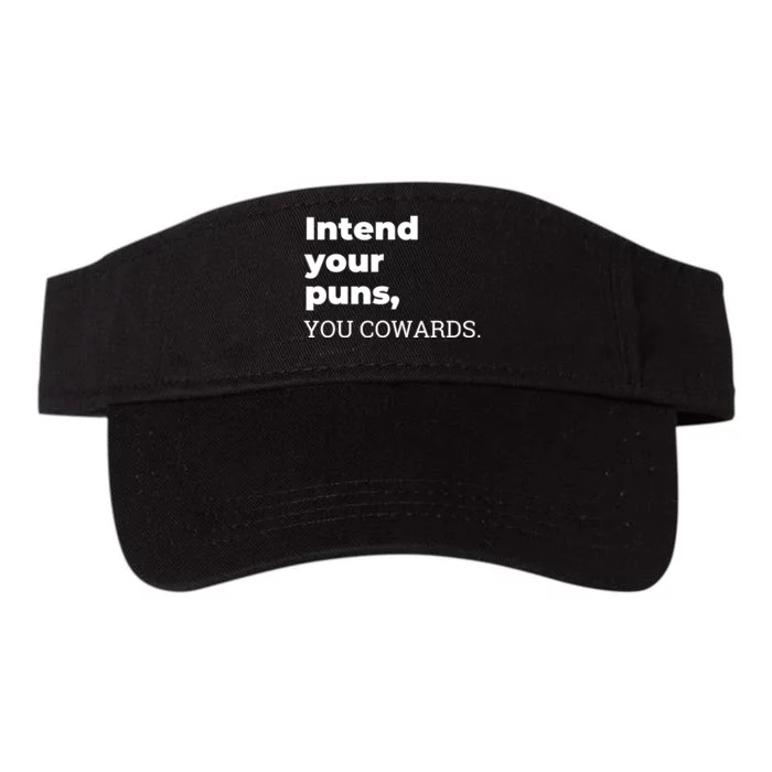 Intend Your Puns You Cowards Valucap Bio-Washed Visor