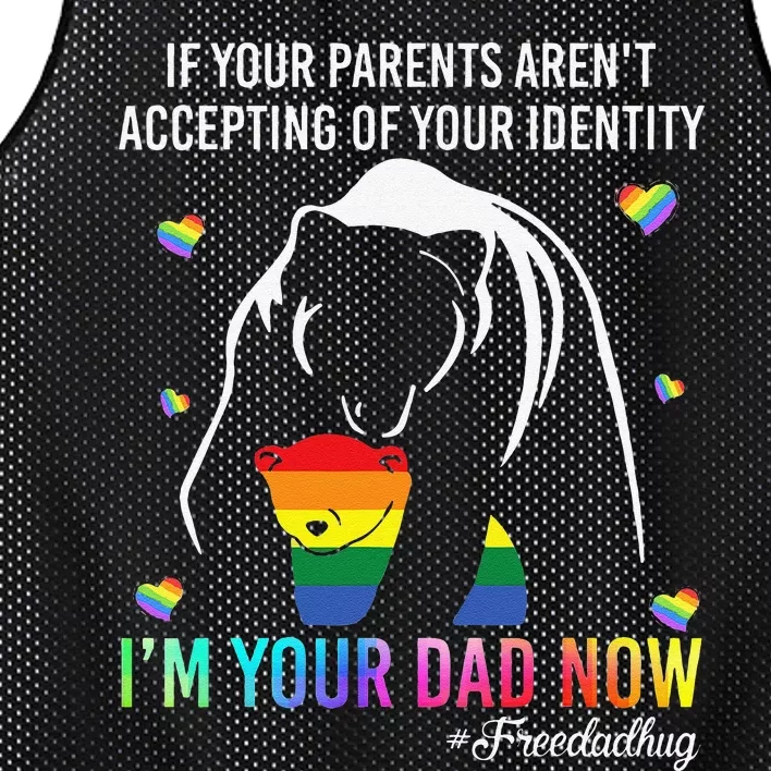 If Your Parents Arent Accepting Im Your Dad Now Mesh Reversible Basketball Jersey Tank