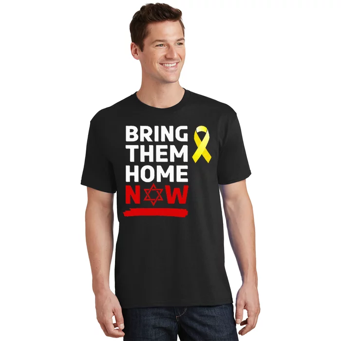 Israel Yellow Ribbon Symbol Bring Them Back Home Now T-Shirt