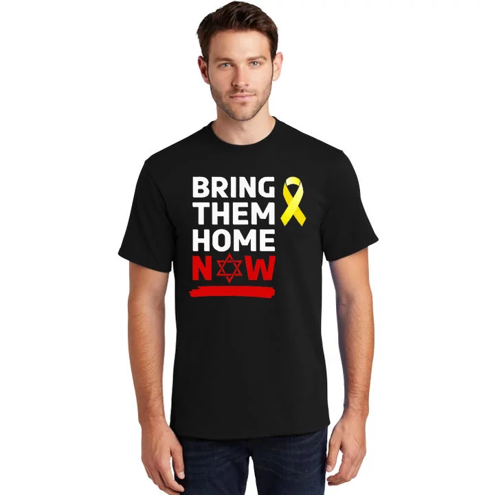 Israel Yellow Ribbon Symbol Bring Them Back Home Now Tall T-Shirt