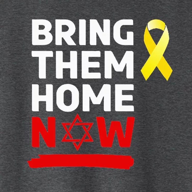 Israel Yellow Ribbon Symbol Bring Them Back Home Now Women's Crop Top Tee