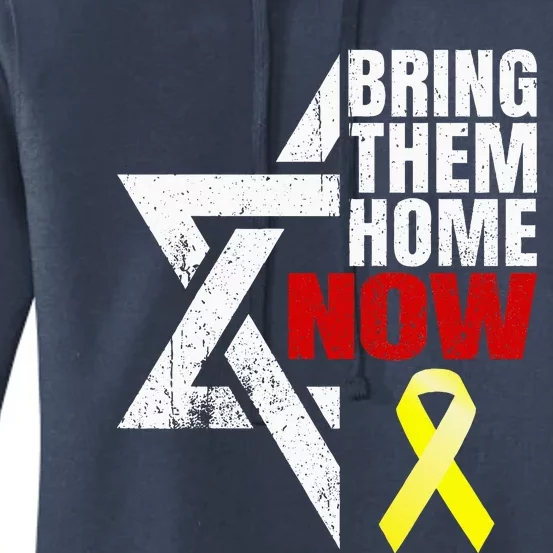 Israel Yellow Ribbon Symbol Bring Them Back Home Now Women's Pullover Hoodie