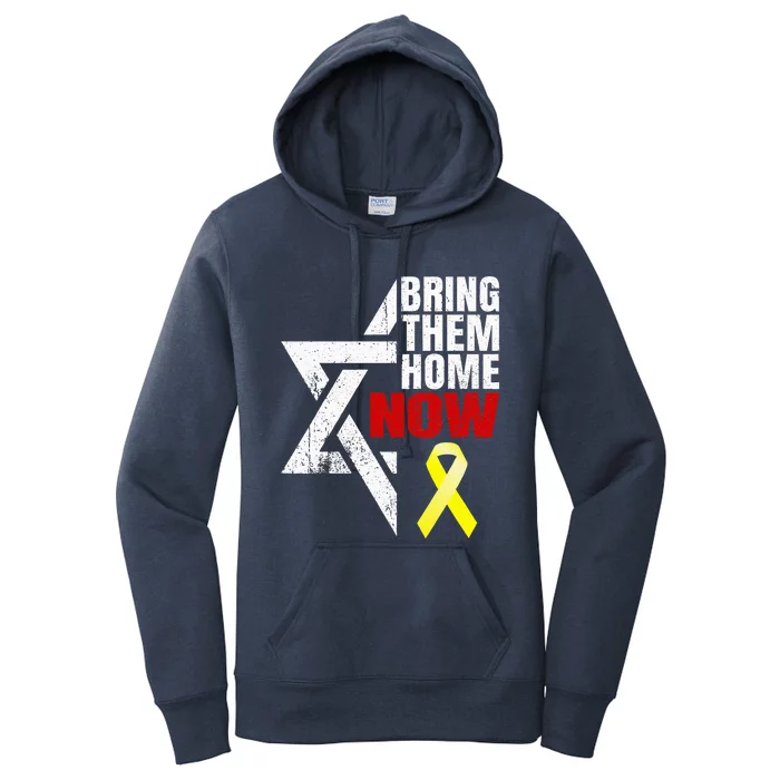 Israel Yellow Ribbon Symbol Bring Them Back Home Now Women's Pullover Hoodie