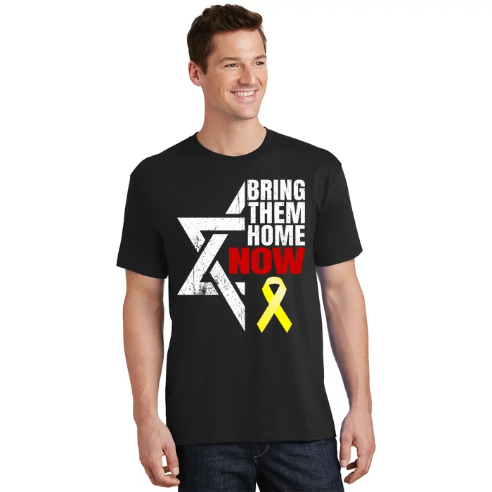 Israel Yellow Ribbon Symbol Bring Them Back Home Now T-Shirt