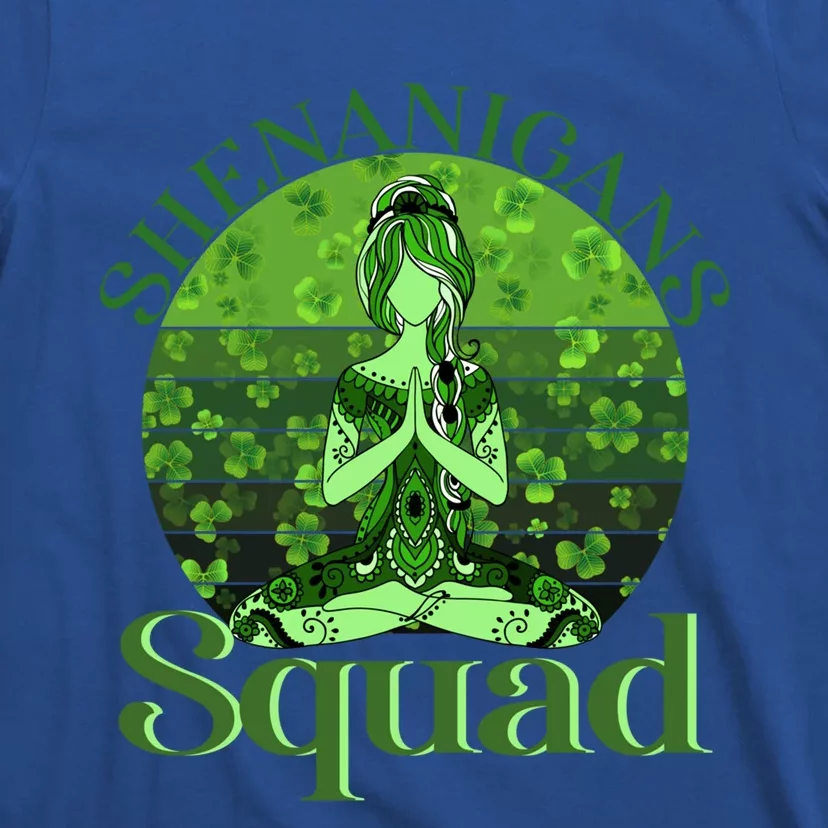 Irish Yoga Shenanigans Squad Sunset St Patricks Day Gift T-Shirt