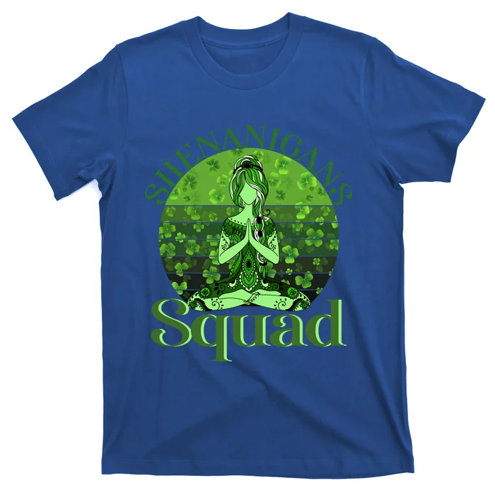 Irish Yoga Shenanigans Squad Sunset St Patricks Day Gift T-Shirt