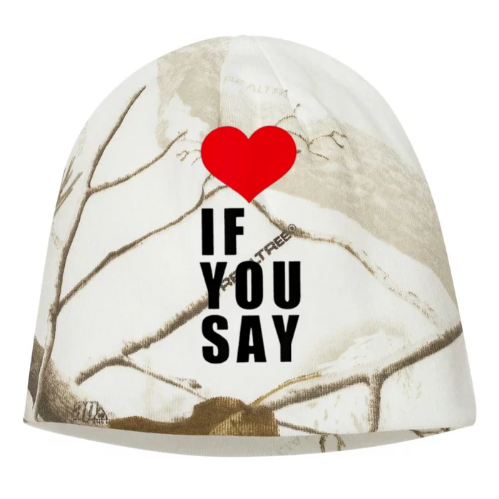 If You Say Funny I Love Heart Red Color Gifts Kati - Camo Knit Beanie