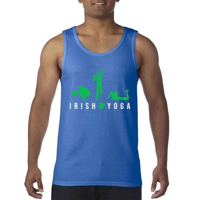 Irish Yoga Shamrock St Paddys Day Beer Ing Gift Tank Top