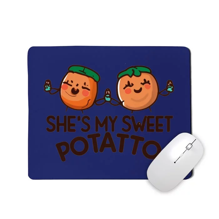 I Yam Shes My Sweet Potato Couples Funny Thanksgiving Mousepad