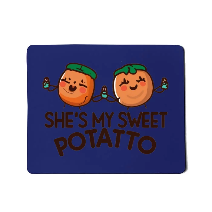 I Yam Shes My Sweet Potato Couples Funny Thanksgiving Mousepad