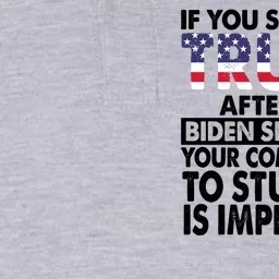 If You Still Hate Trump After This Biden Shit Show Funny Politcal Softstyle Adult Sport Polo