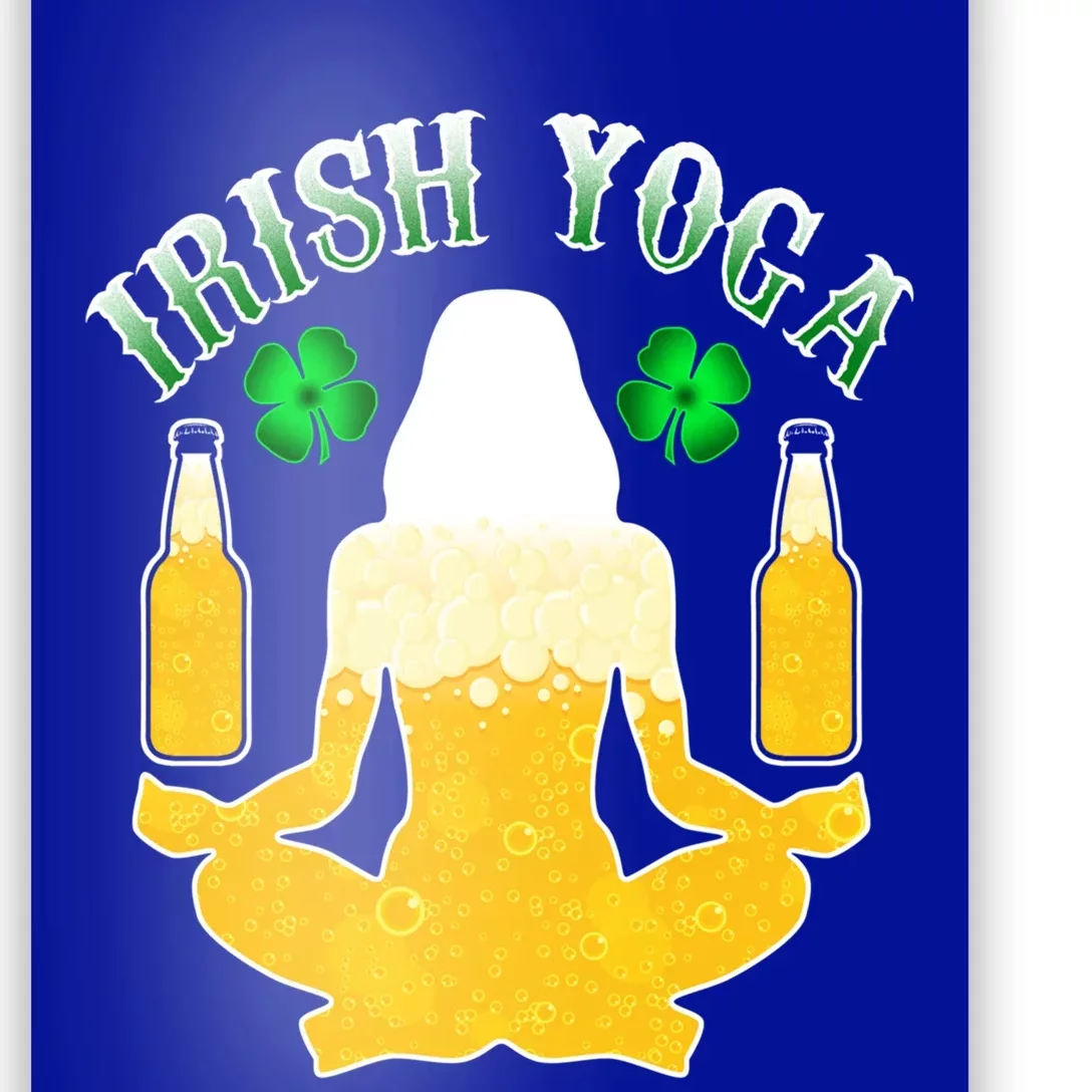 Irish Yoga St Patricks Day Funny Ing Yogi Namaste Gift Poster