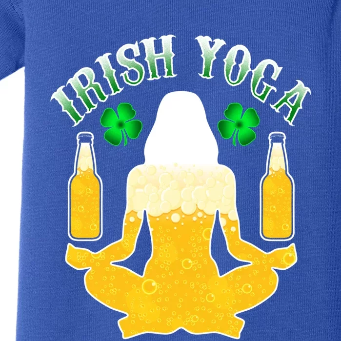 Irish Yoga St Patricks Day Funny Ing Yogi Namaste Gift Baby Bodysuit