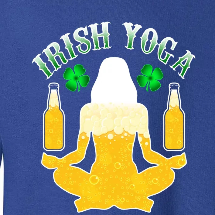 Irish Yoga St Patricks Day Funny Ing Yogi Namaste Gift Toddler Sweatshirt