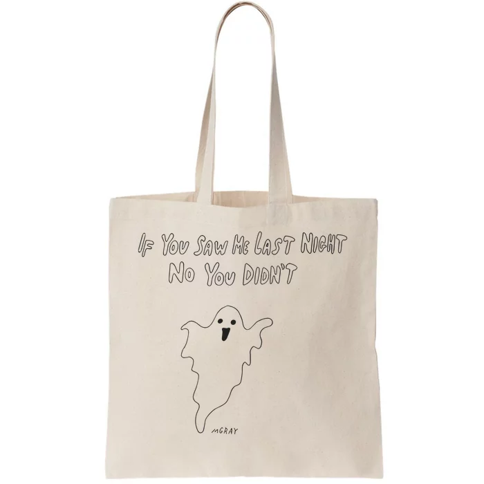 If You Saw Me Last Nicht No You DidnT Tote Bag