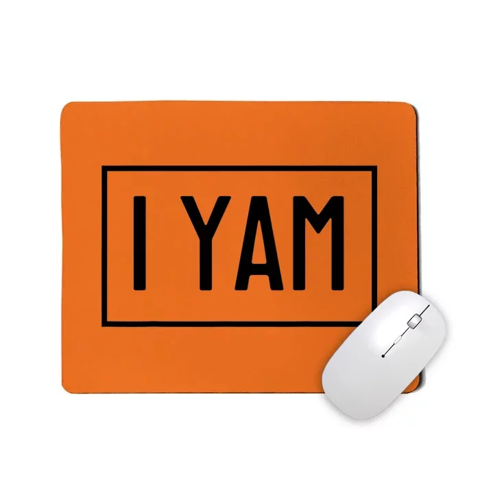 I Yam She's My Sweet Potato Thanksgiving Matching Couples Mousepad