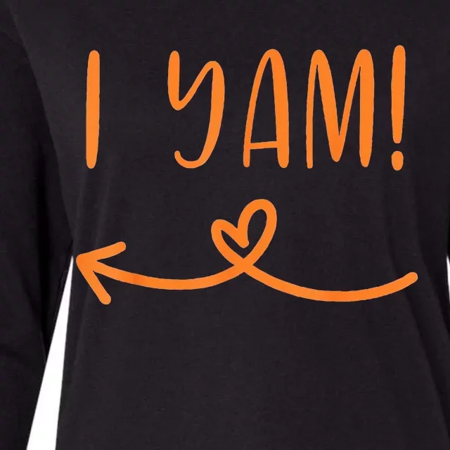 I Yam - She's my sweet potato Womens Cotton Relaxed Long Sleeve T-Shirt