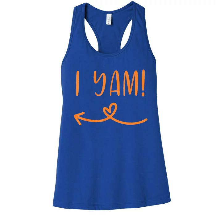 I Yam - She's my sweet potato Women's Racerback Tank