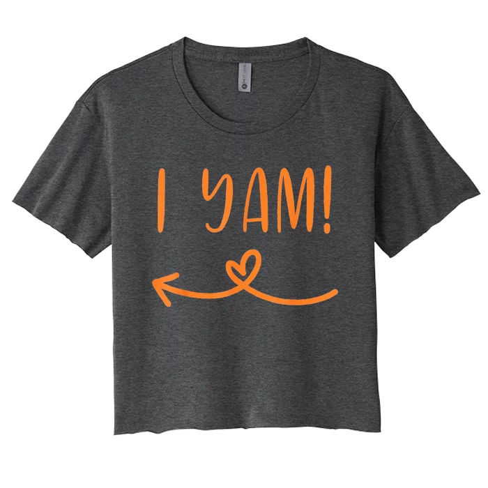 I Yam - She's my sweet potato Women's Crop Top Tee