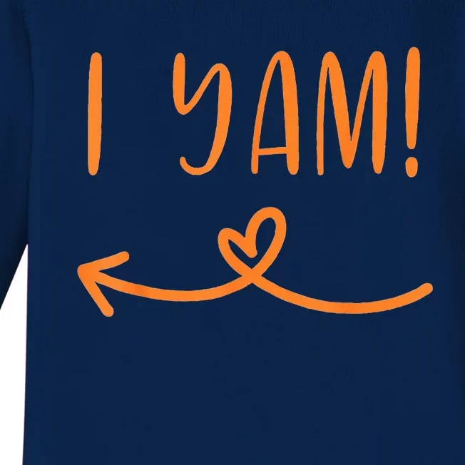 I Yam - She's my sweet potato Baby Long Sleeve Bodysuit