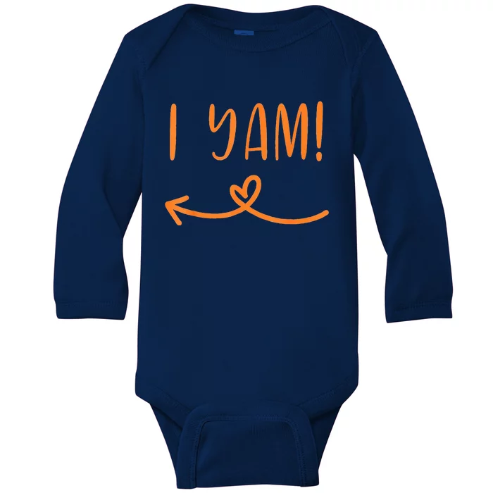 I Yam - She's my sweet potato Baby Long Sleeve Bodysuit