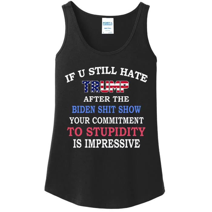 If You Still Hate Trump After This Biden Show Ladies Essential Tank