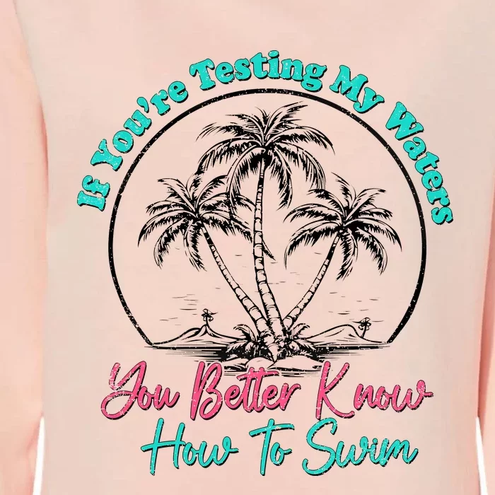 If You’Re Testing My Waters You Better Know How To Swim Womens California Wash Sweatshirt