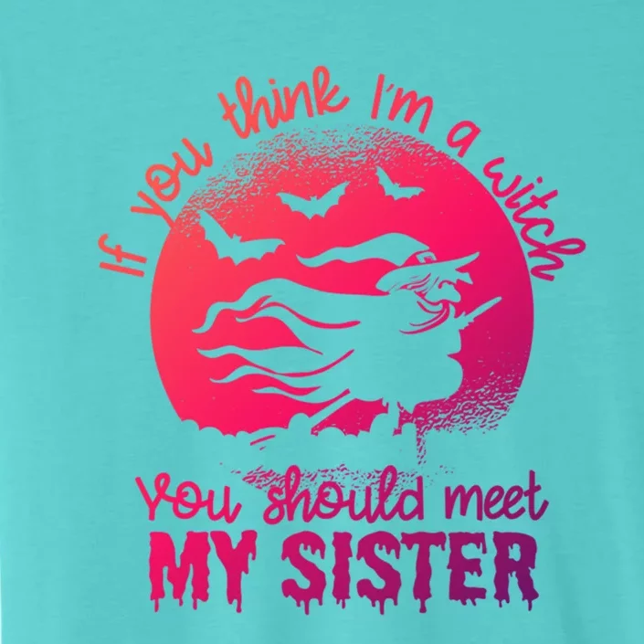 If You Think I Am A Witch You Should Meet My Sister Family Gift ChromaSoft Performance T-Shirt