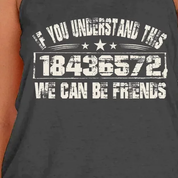 If You Understand This 18436572 We Can Be Friends Women's Knotted Racerback Tank