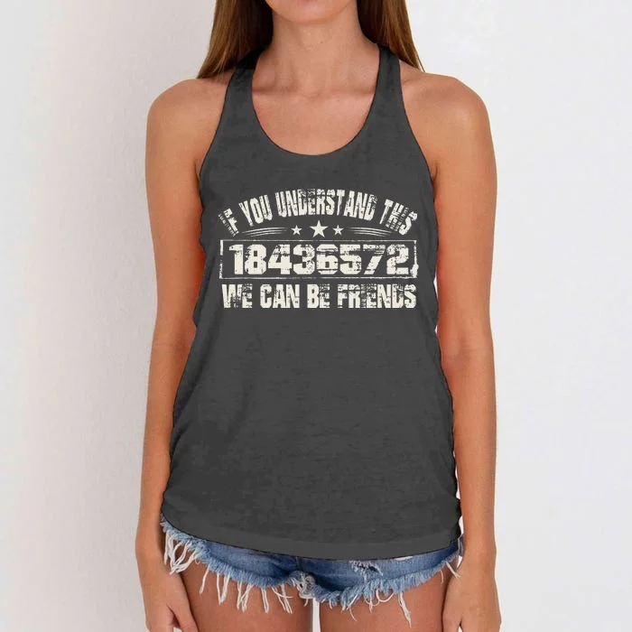 If You Understand This 18436572 We Can Be Friends Women's Knotted Racerback Tank