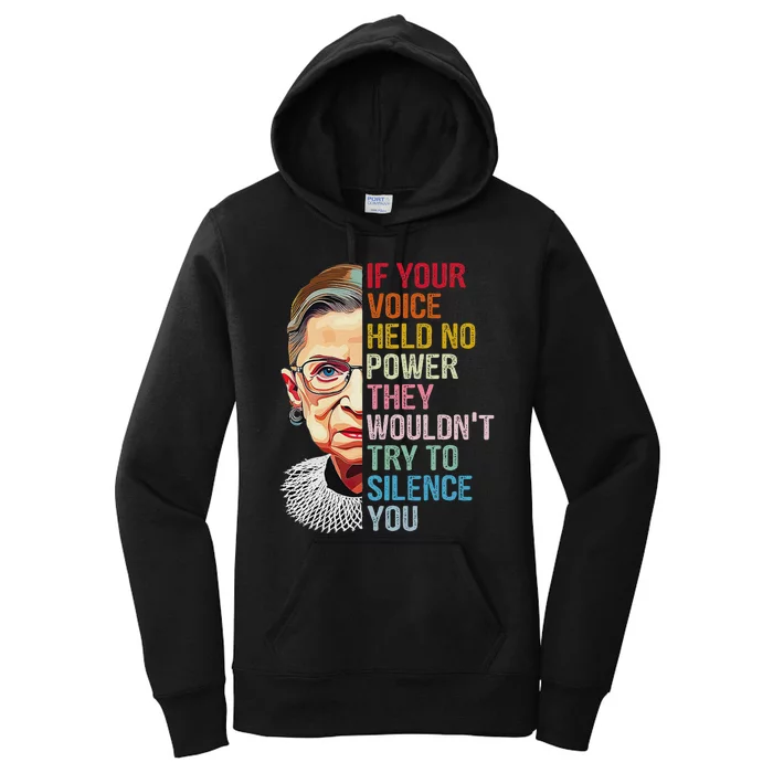 If Your Voice Held No Power They WouldnT Try To Silence You Women's Pullover Hoodie