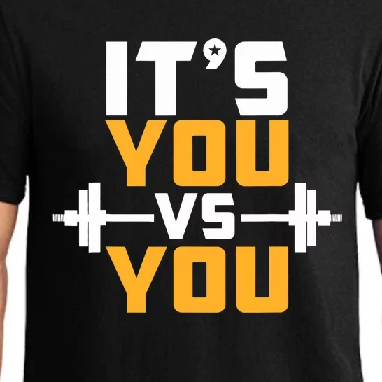 It's You Vs You Gym Workout Fitness Pajama Set