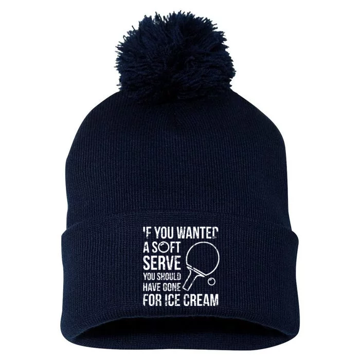 If You Wanted A Soft Serve Ping Pong Pom Pom 12in Knit Beanie