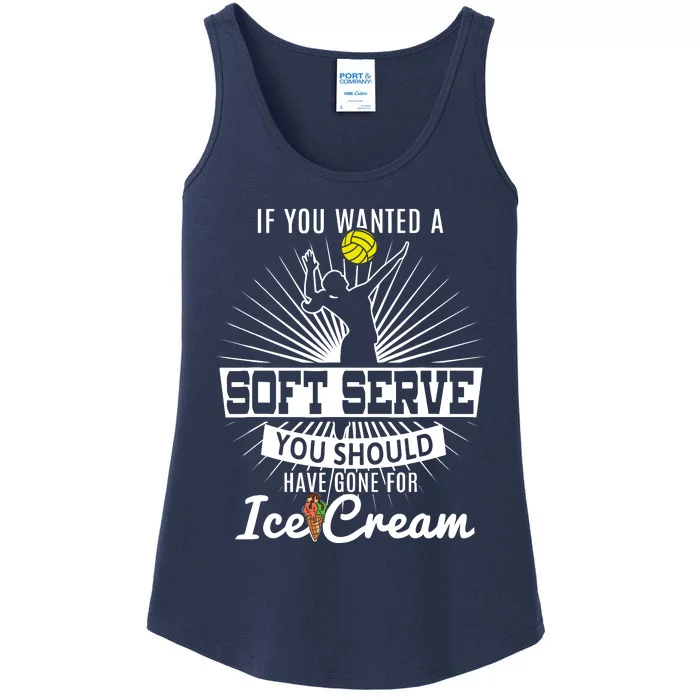 If You Wanted A Soft Serve Volleyball Player & Coach T Ladies Essential Tank