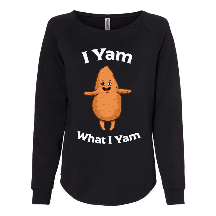 I Yam What I Yam Dancing Sweet Potato Womens California Wash Sweatshirt