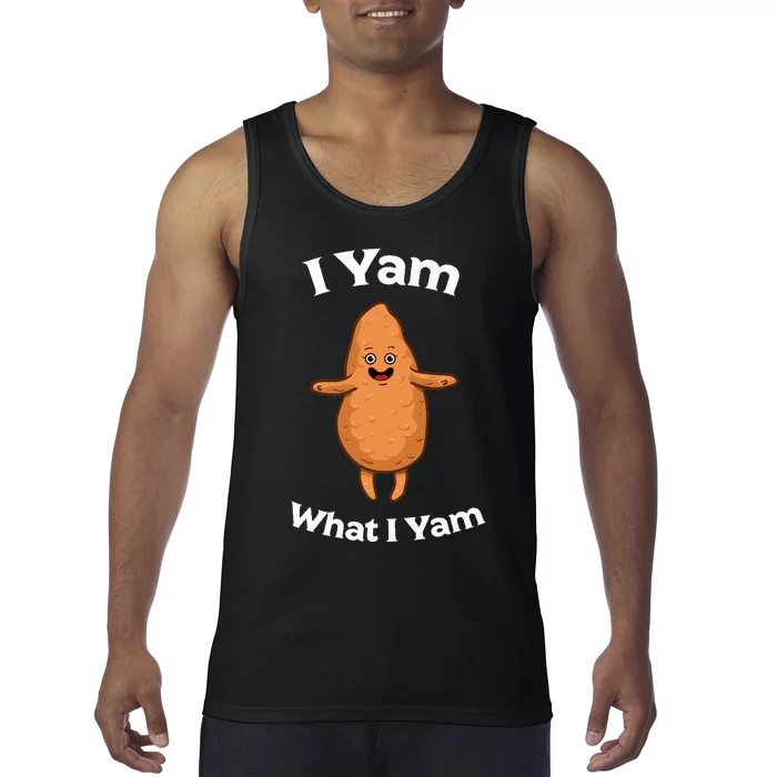 I Yam What I Yam Dancing Sweet Potato Tank Top