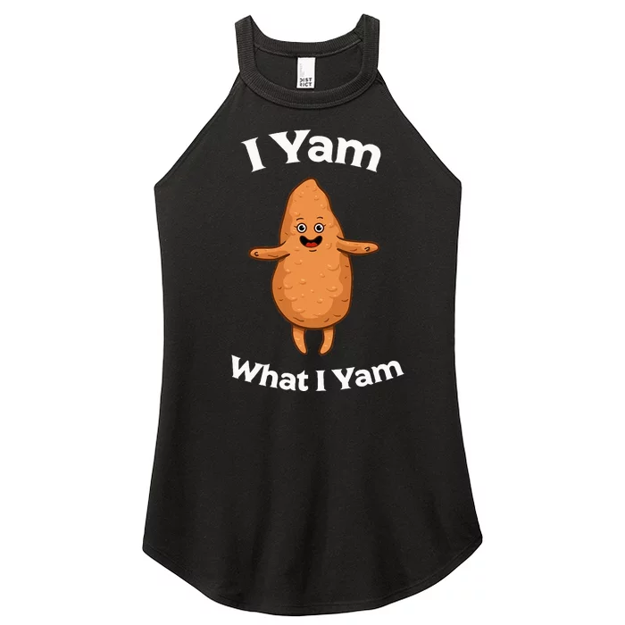 I Yam What I Yam Dancing Sweet Potato Women’s Perfect Tri Rocker Tank