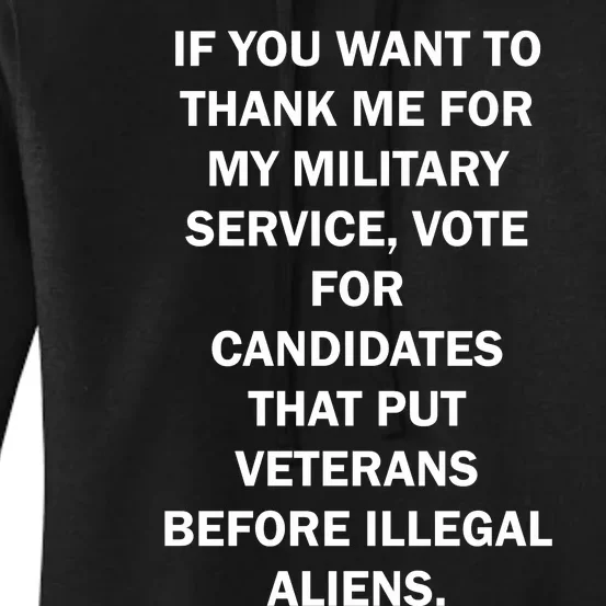 If You Want To Thank Me For My Military Service Women's Pullover Hoodie