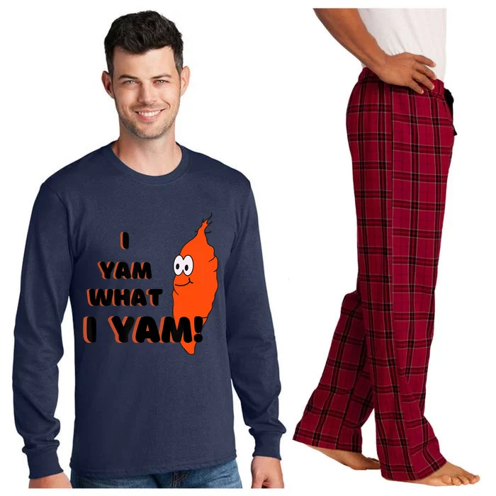 I Yam What I Yam Funny Yam Long Sleeve Pajama Set