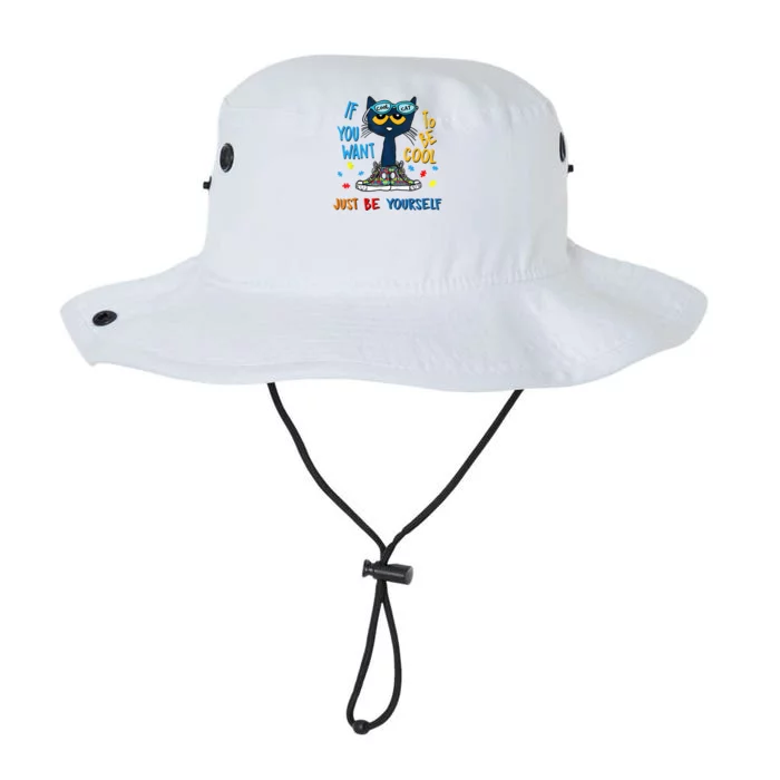 If You Want To Be Cool Just Be Yourself Cat Autism Warrior Legacy Cool Fit Booney Bucket Hat