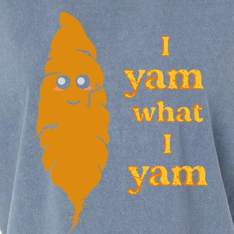 I Yam What I Yam Funny Gift Garment-Dyed Women's Muscle Tee